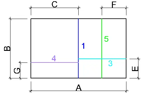 Стены 1,3,4,5